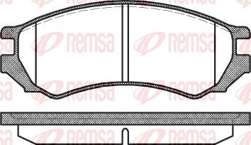 Remsa 0344.00 - Bremžu uzliku kompl., Disku bremzes autospares.lv