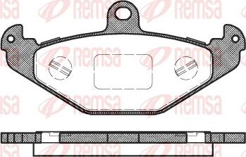 Remsa 0345.20 - Bremžu uzliku kompl., Disku bremzes autospares.lv