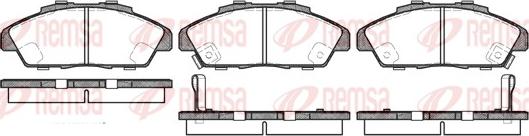 Remsa 0341.02 - Bremžu uzliku kompl., Disku bremzes www.autospares.lv