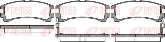 Remsa 0347.02 - Bremžu uzliku kompl., Disku bremzes www.autospares.lv