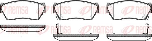 Remsa 0364.02 - Brake Pad Set, disc brake www.autospares.lv