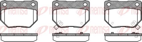 Remsa 0365.02 - Brake Pad Set, disc brake www.autospares.lv