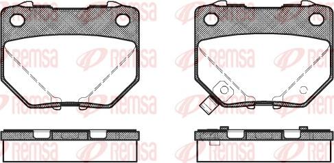 Remsa 0365.21 - Brake Pad Set, disc brake www.autospares.lv