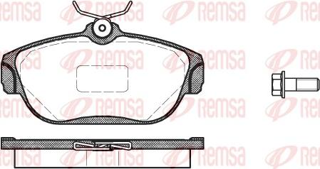 Remsa 0368.00 - Bremžu uzliku kompl., Disku bremzes www.autospares.lv