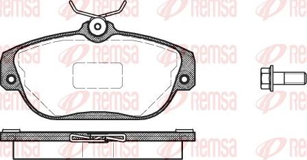 Remsa 0368.10 - Bremžu uzliku kompl., Disku bremzes www.autospares.lv