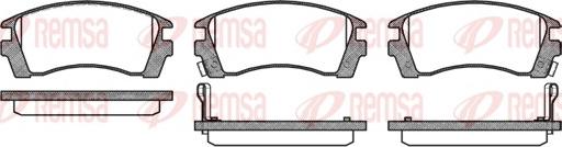 Remsa 0363.02 - Brake Pad Set, disc brake www.autospares.lv