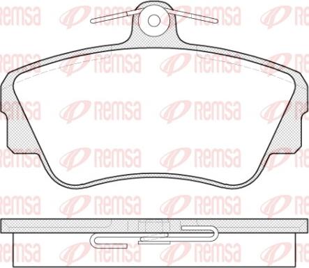 Remsa 0309.00 - Bremžu uzliku kompl., Disku bremzes www.autospares.lv