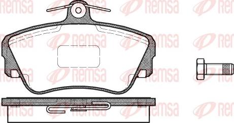 Remsa 0309.10 - Bremžu uzliku kompl., Disku bremzes www.autospares.lv