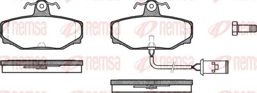 Remsa 0304.02 - Bremžu uzliku kompl., Disku bremzes www.autospares.lv