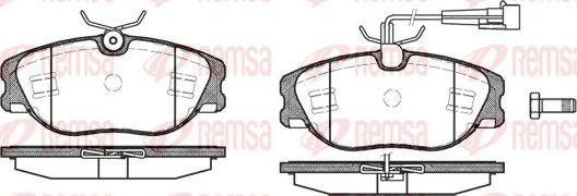 Remsa 0305.72 - Brake Pad Set, disc brake www.autospares.lv