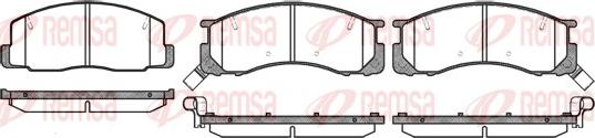 Remsa 0306.32 - Brake Pad Set, disc brake www.autospares.lv