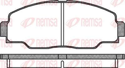 Remsa 0308.00 - Bremžu uzliku kompl., Disku bremzes autospares.lv