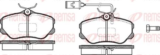 Remsa 0303.12 - Bremžu uzliku kompl., Disku bremzes www.autospares.lv