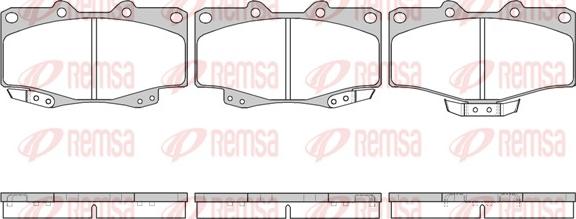 Remsa 0315.14 - Bremžu uzliku kompl., Disku bremzes www.autospares.lv