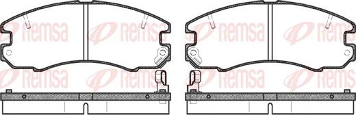 Remsa 0316.04 - Brake Pad Set, disc brake www.autospares.lv