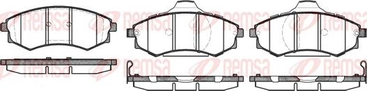 Remsa 0318.92 - Brake Pad Set, disc brake www.autospares.lv