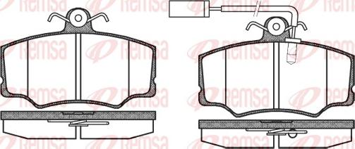 Remsa 0312.02 - Bremžu uzliku kompl., Disku bremzes www.autospares.lv