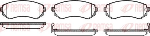 Remsa 0317.12 - Тормозные колодки, дисковые, комплект www.autospares.lv