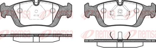 Remsa 0384.00 - Brake Pad Set, disc brake www.autospares.lv