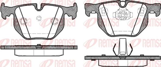 Remsa 0381.40 - Bremžu uzliku kompl., Disku bremzes www.autospares.lv