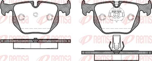 Remsa 0381.30 - Bremžu uzliku kompl., Disku bremzes www.autospares.lv