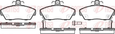 Remsa 0330.02 - Brake Pad Set, disc brake www.autospares.lv