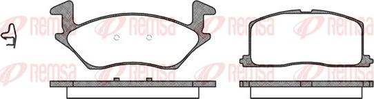 Remsa 0332.02 - Brake Pad Set, disc brake www.autospares.lv