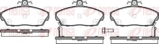 Remsa 0337.02 - Тормозные колодки, дисковые, комплект www.autospares.lv