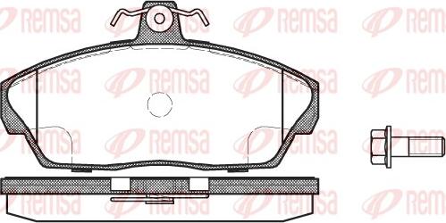 Remsa 0337.10 - Bremžu uzliku kompl., Disku bremzes www.autospares.lv