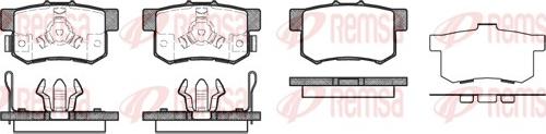 Remsa 0325.04 - Brake Pad Set, disc brake www.autospares.lv