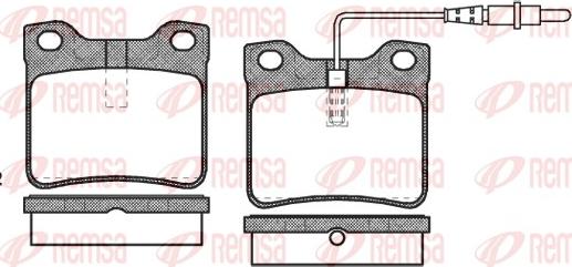 Remsa 0321.22 - Bremžu uzliku kompl., Disku bremzes autospares.lv