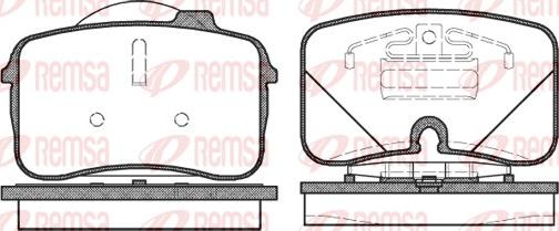 Remsa 0328.00 - Bremžu uzliku kompl., Disku bremzes www.autospares.lv