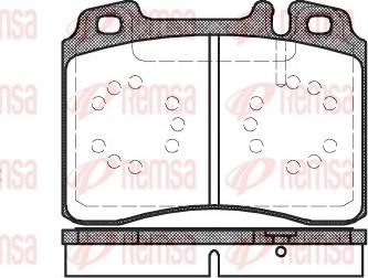 Remsa 0379.00 - Bremžu uzliku kompl., Disku bremzes autospares.lv