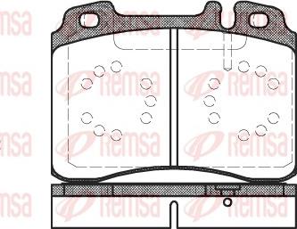 Remsa 0379.20 - Bremžu uzliku kompl., Disku bremzes www.autospares.lv