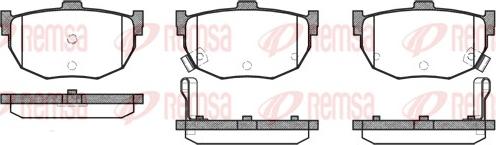 Remsa 0294.12 - Brake Pad Set, disc brake www.autospares.lv