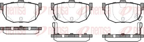 Remsa 0294.22 - Тормозные колодки, дисковые, комплект www.autospares.lv