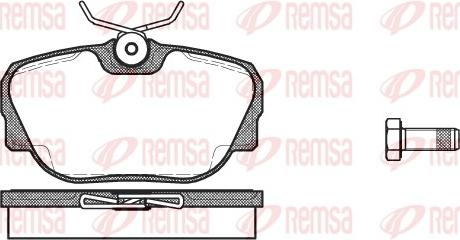 Remsa 0296.00 - Brake Pad Set, disc brake www.autospares.lv