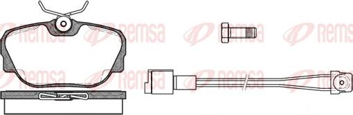 Remsa 0296.02 - Bremžu uzliku kompl., Disku bremzes www.autospares.lv