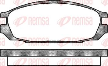 Remsa 0292.00 - Bremžu uzliku kompl., Disku bremzes www.autospares.lv