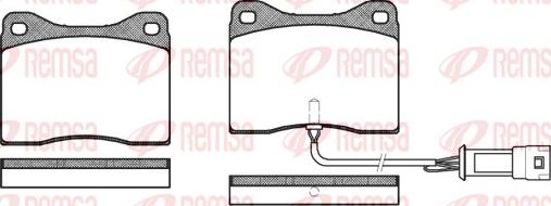 Remsa 0249.02 - Bremžu uzliku kompl., Disku bremzes www.autospares.lv