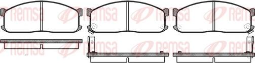 Remsa 0244.02 - Brake Pad Set, disc brake www.autospares.lv