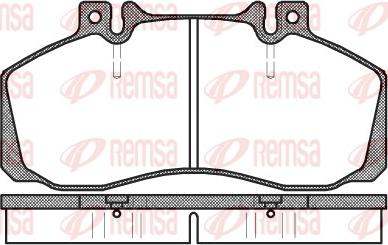 Remsa 0245.00 - Bremžu uzliku kompl., Disku bremzes www.autospares.lv