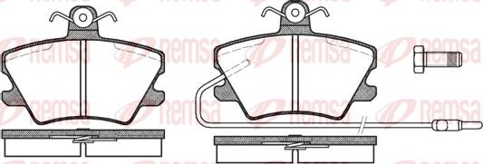 Remsa 0241.02 - Bremžu uzliku kompl., Disku bremzes www.autospares.lv