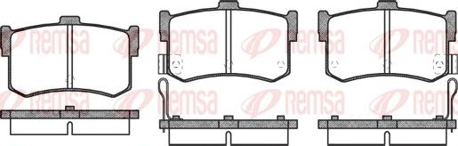 Remsa 0242.02 - Brake Pad Set, disc brake www.autospares.lv