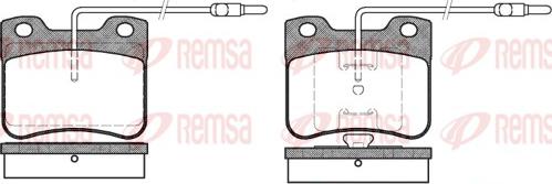 Remsa 0247.04 - Bremžu uzliku kompl., Disku bremzes www.autospares.lv