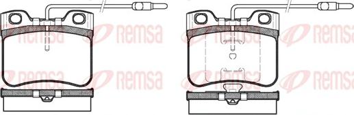 Remsa 0247.14 - Bremžu uzliku kompl., Disku bremzes www.autospares.lv