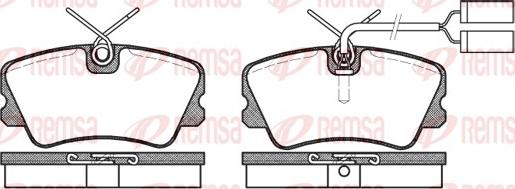 Remsa 0259.02 - Bremžu uzliku kompl., Disku bremzes autospares.lv