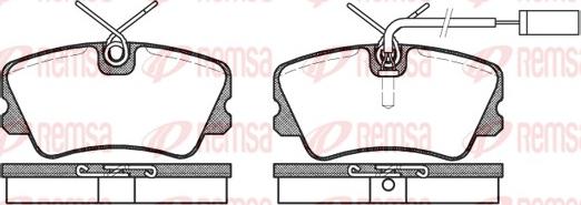 Remsa 0259.12 - Bremžu uzliku kompl., Disku bremzes www.autospares.lv