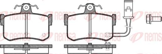 Remsa 0251.01 - Bremžu uzliku kompl., Disku bremzes www.autospares.lv