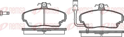 Remsa 0252.01 - Brake Pad Set, disc brake www.autospares.lv